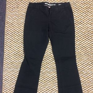BLACK MOSSIMO DRESS CARGO PANTS SIZE 7 BOOT CUT